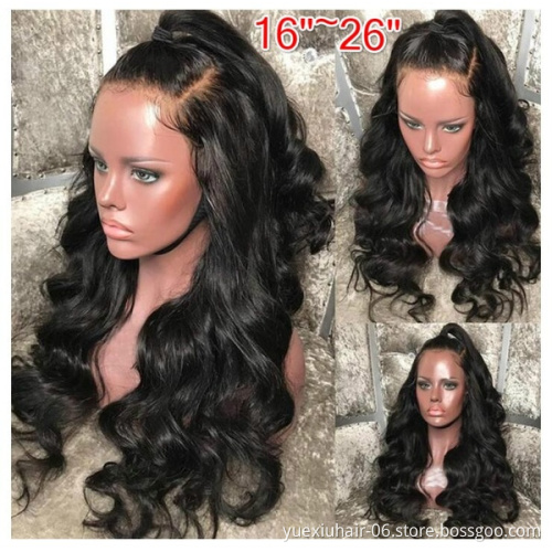 150% Density Lace Front Human Hair Wigs For Women Pre Plucked With Baby Hair Black Body Wave Brazilian Lace Wig